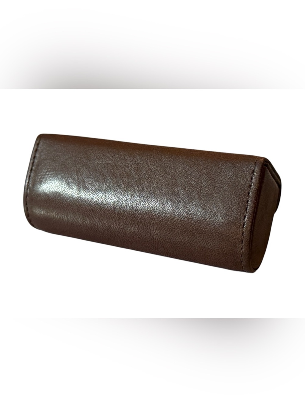 Vintage Coach Brown Leather Lipstick Case with Mirror - Picture 5 of 8